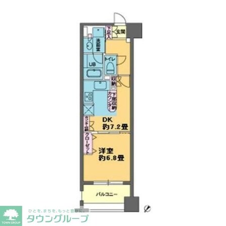 パークキューブ日本橋水天宮の物件間取画像